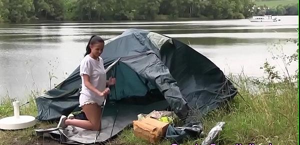  Dutch teen jizzed camping